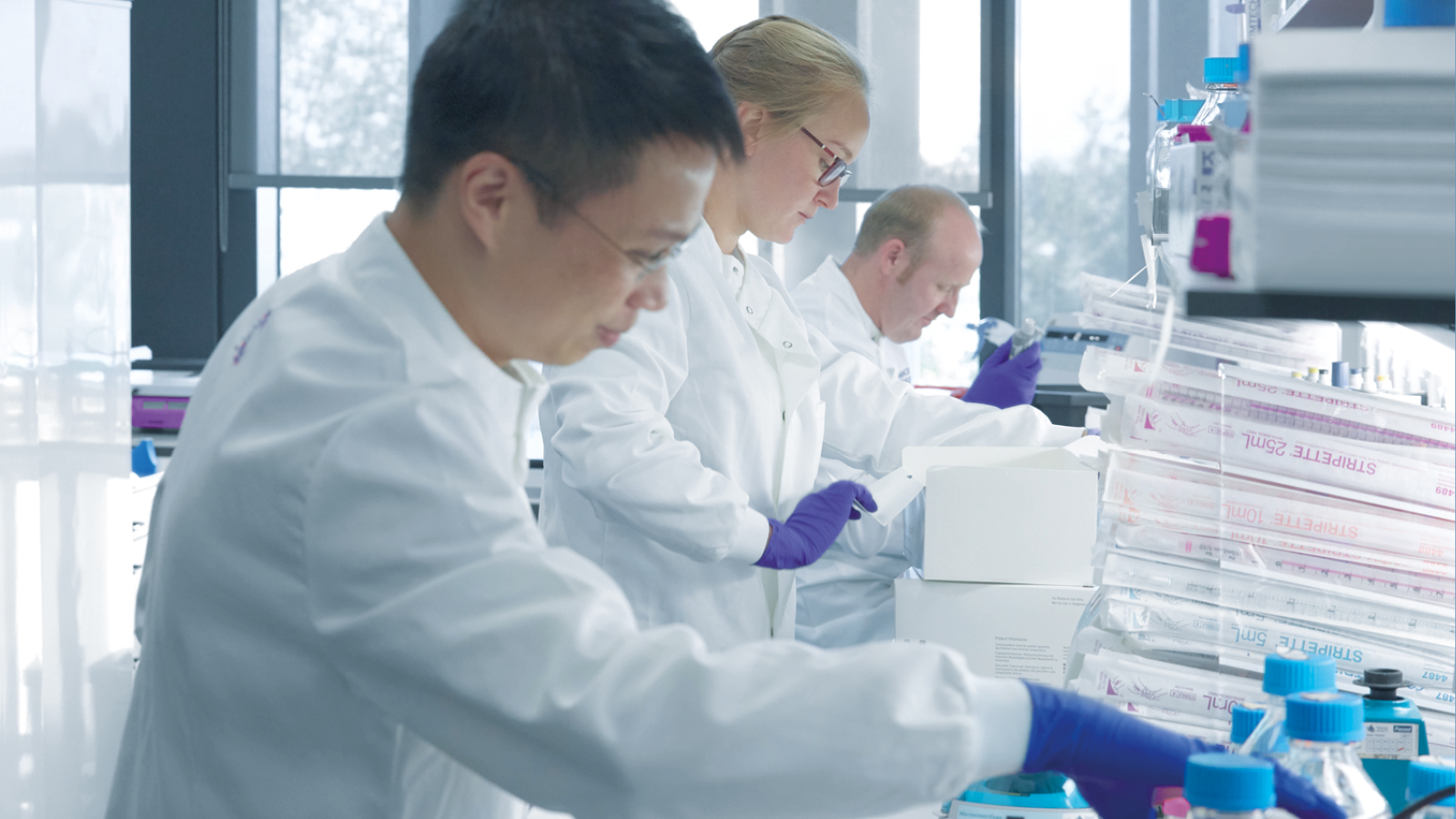 cancer researchers in a lab